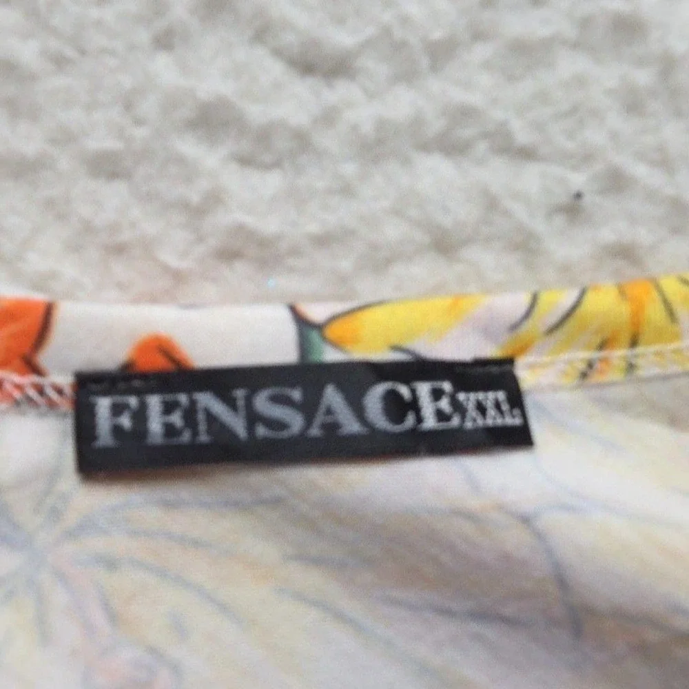 Fensace Floral A-Line Dress Womens XXL Multicolor Excellent Tropical Sleeveless